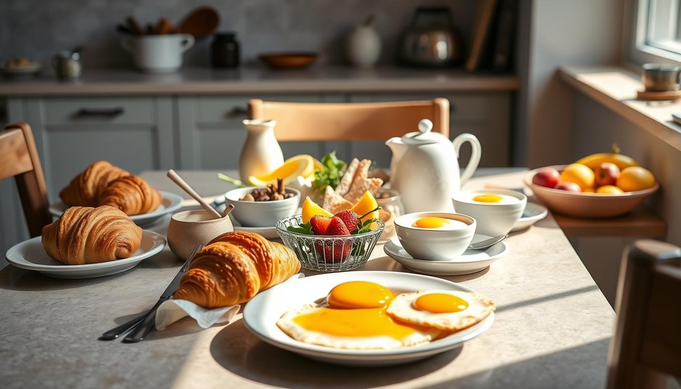 Ingredients prepared for a simple home dinner